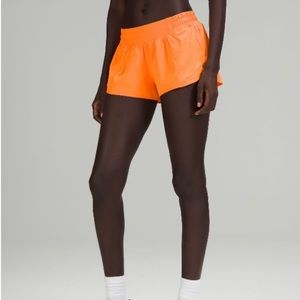 Lululemon Hotty Hot 2.5” lined short - orange soda - discontinued color
